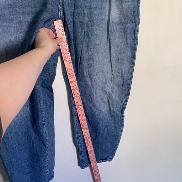 Anthropologie Pilcro Jeans Women 18W Plus Blue Relaxed Fit Tapered Leg T6 - Picture 11 of 11